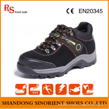Chaussures de sécurité en cuir noir résistant aux produits chimiques RS574